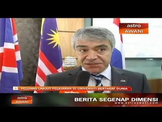Peluang lanjut pelajaran di universiti bertaraf dunia