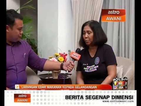 Proses menyiapkan bantuan kepada gelandangan