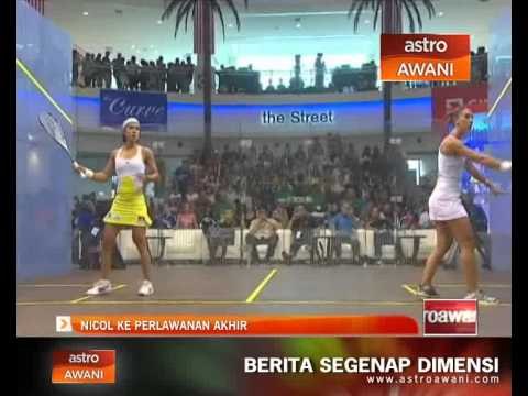 Skuasy Terbuka Malaysia: Nicol ke perlawanan akhir