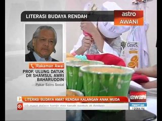 Literasi budaya amat rendah dikalangan anak muda