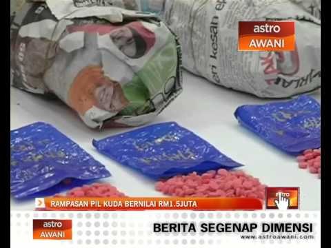 Rampasan pil kuda bernilai RM1.5 juta