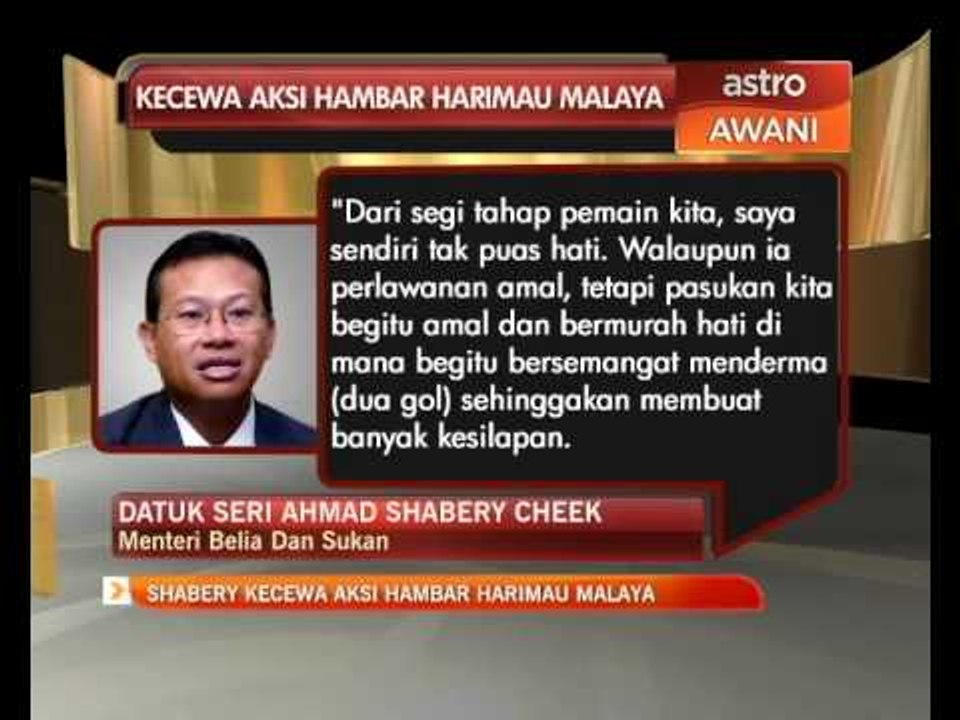 Shabery kecewa aksi hambar Harimau Malaya