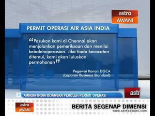 AirAsia India dijangka peroleh permit operasi