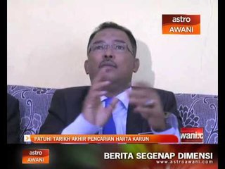 Patuhi tarikh akhir pencarian harta karun