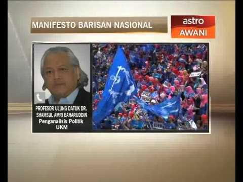 Manifesto BN: Prof. Ulung Datuk Dr. Shamsul Amri Baharuddin