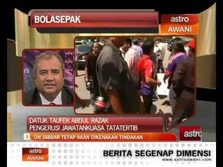 On Jabbar tetap dikenakan tindakan - FAM