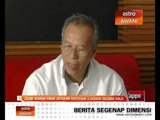 Berazam berkayuh sejauh 2000km secara solo