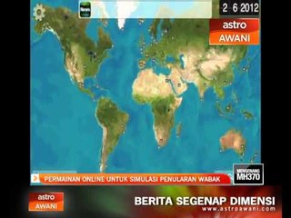 Permainan online untuk simulasi penularan wabak