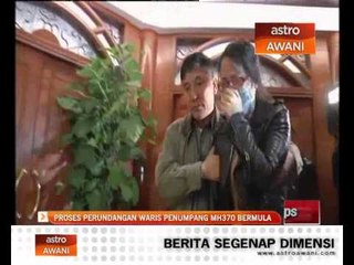 Proses Perundangan waris penumpang MH370 bermula