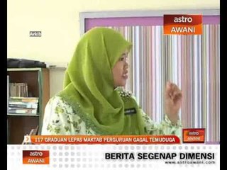 117 graduan lepasan maktab perguruan gagal temuduga