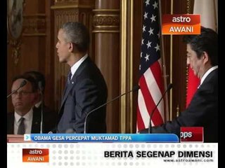 Obama gesa percepat muktamad TPPA