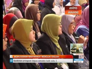 Mewujudkan masyarakat menolak rasuah