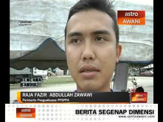 Operasi bersih sisa sampah tinggalan banjir