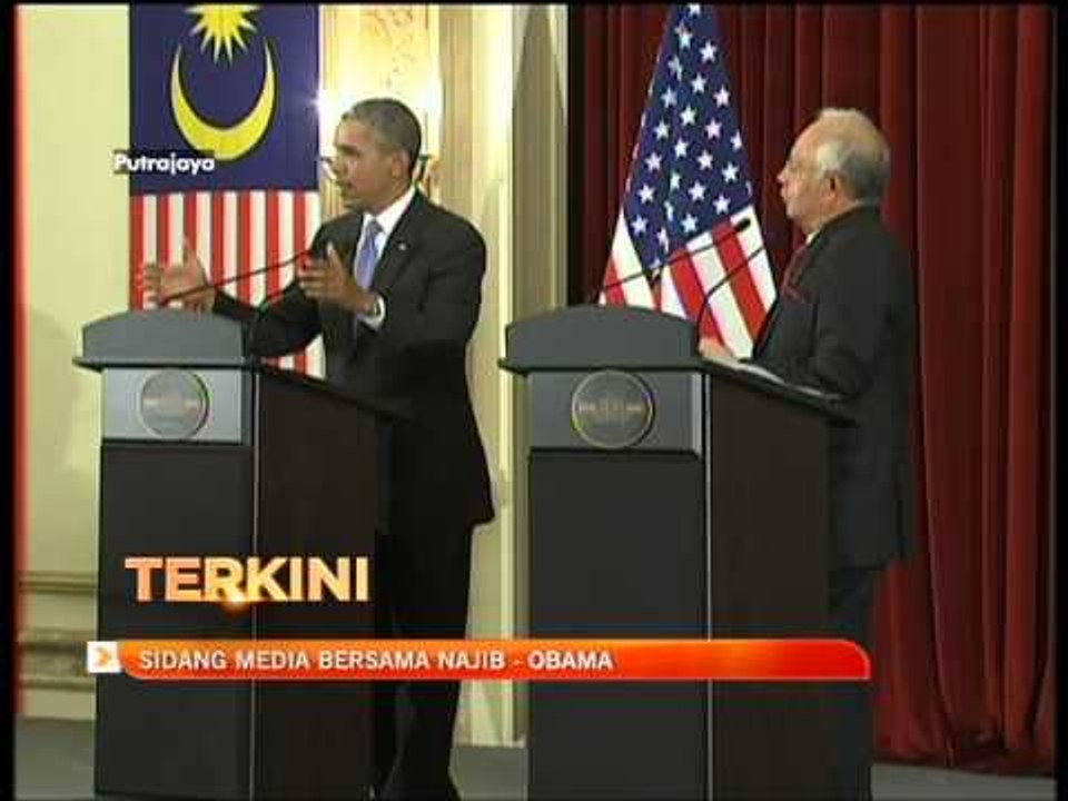 Full press conference with Najib - Obama