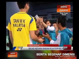 Piala Thomas: Malaysia tundukkan Indonesia