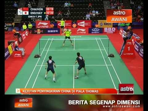 Piala Thomas - China tewas mengejut di tangan Jepun