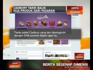 Cadbury tarik balik 2 produk di pasaran