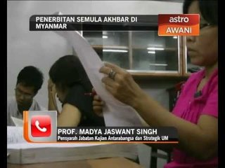 Penerbitan semula akhbar di Myanmar