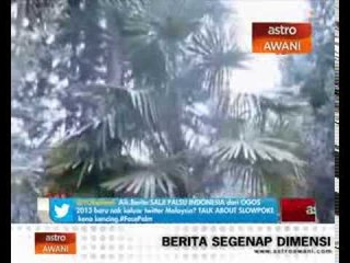 Laporan palsu salji di Indonesia