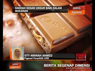 Kaedah kesan unsur babi dalam makanan
