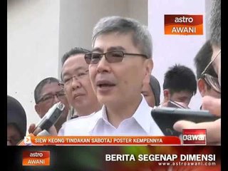Calon BN kecewa tindakan sabotaj terhadap poster kempen