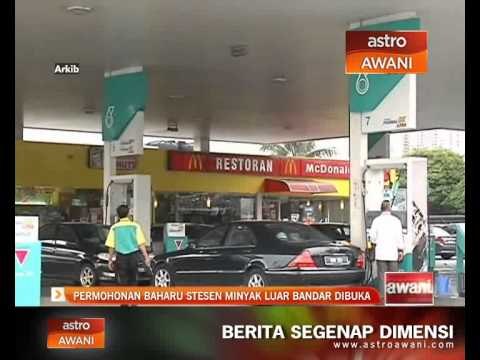Permohonan baharu stesen minyak luar bandar dibuka