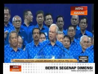 PM lancar 'Akujanji BN' untuk PRU13