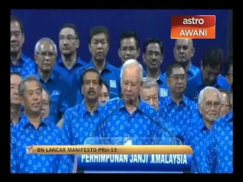 BN lancar Manifesto PRU-13