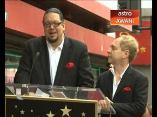 Penn & Teller terima Tapak Bintang