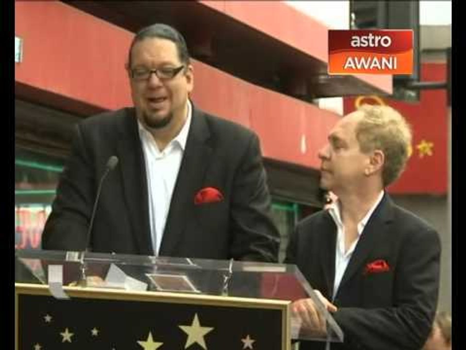 Penn & Teller terima Tapak Bintang