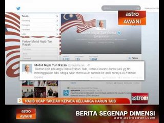Najib ucap takziah kepada keluarga Harun Taib