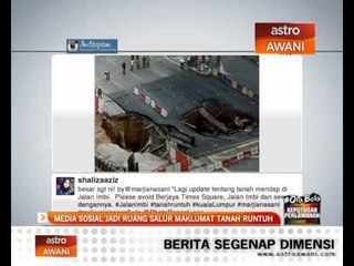 下载视频: Media sosial jadi ruang salur maklumat tanah runtuh