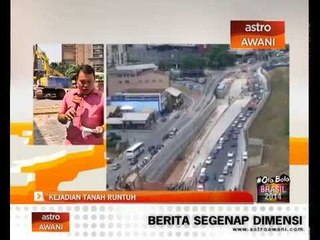 Runtuhan tanah kedua dilaporkan berlaku di Jalan Imbi