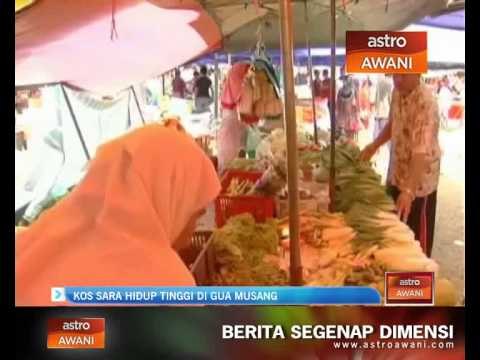 Kos sara hidup tinggi di Gua Musang