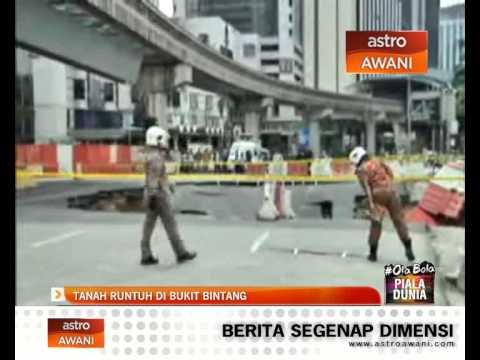 Paip SYABAS pecah punca mendapan tanah