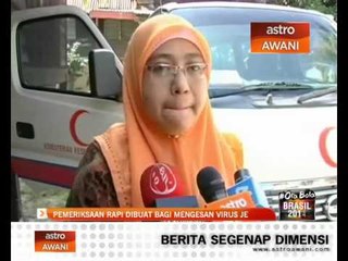 Pemeriksaan rapi dibuat bagi mengesan virus JE