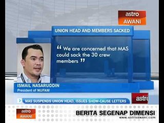 MAS suspends Union head, issues show-caused letters