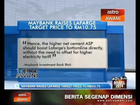 Maybank raises Lafarge target price to RM10.75