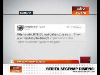 UPSR bocor: Tidak sepatutnya berlaku