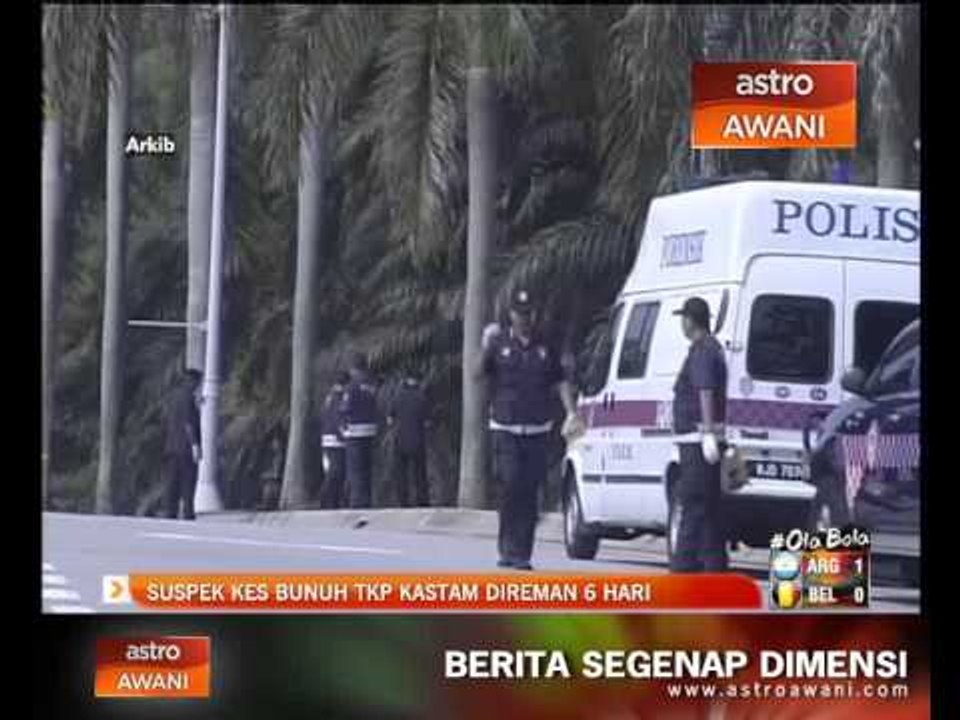 Suspek kes bunuh TKP Kastam direman 6 hari