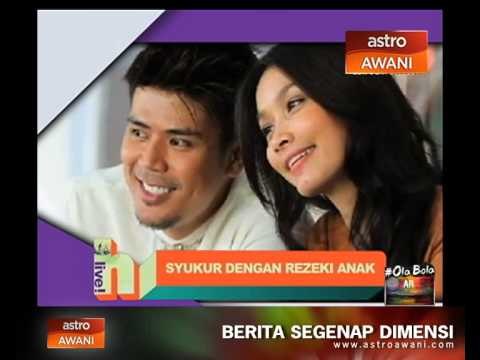 Scha Alyahya & Awal Ashaari bersyukur dengan rezeki anak yang dikurniakan tahun ini.