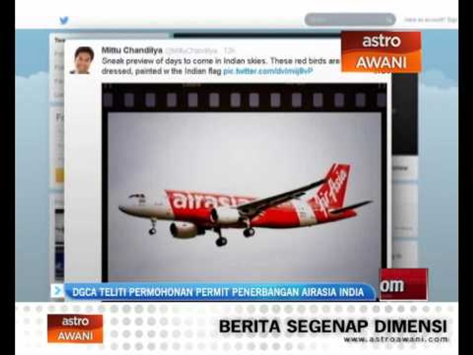 DGCA teliti permohonan permit penerbangan AirAsia India