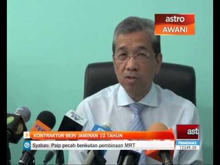 Bumbung masjid runtuh : Kontraktor beri jaminan 10 tahun