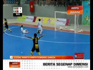 Futsal wanita raih gangsa selepas tumpas kepada Vietnam