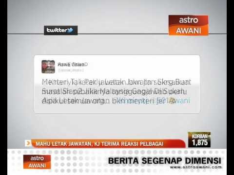 Mahu letak jawatan, KJ terima reaksi pelbagai