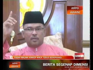 Pasar malam Jonker Walk terus beroperasi