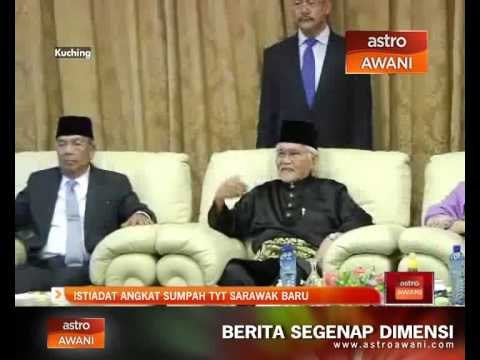 Istiadat angkat sumpah TYT Sarawak baru