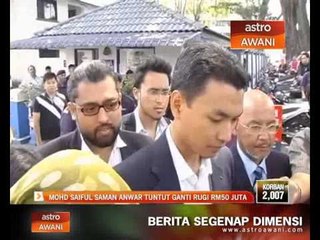 Mohd Saiful saman Anwar tuntut ganti rugi RM50 juta