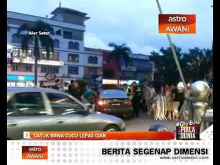 Datuk bawa cucu lepas gian