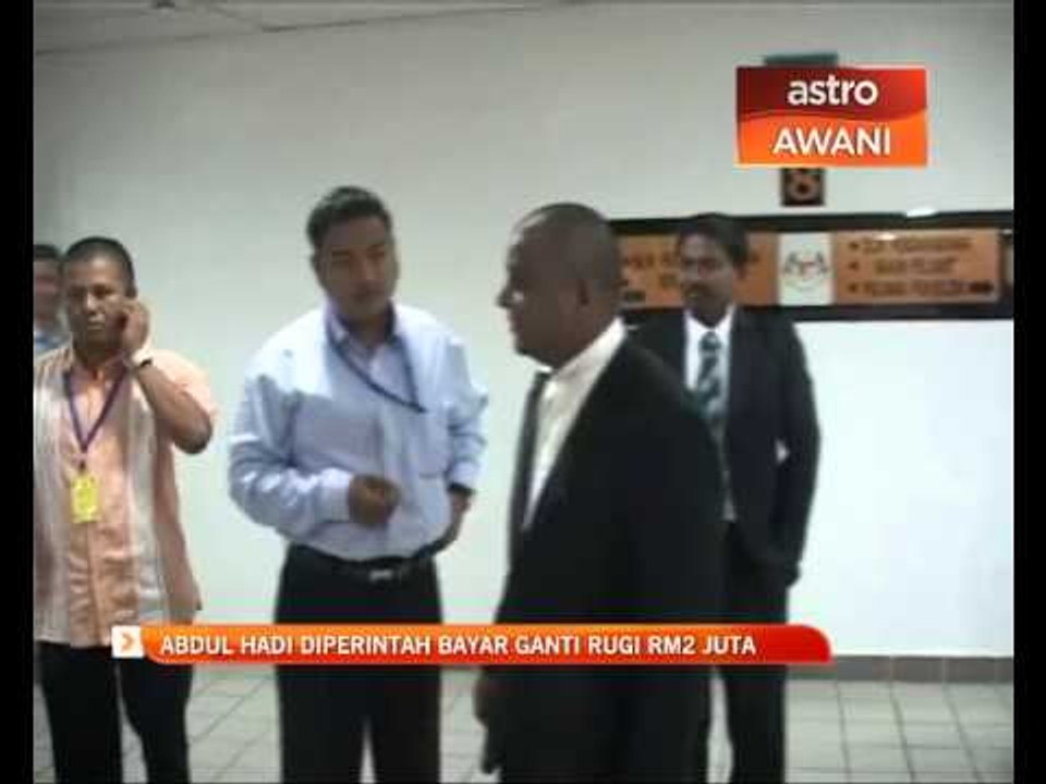 Abdul Hadi diperintah bayar ganti rugi RM2 juta